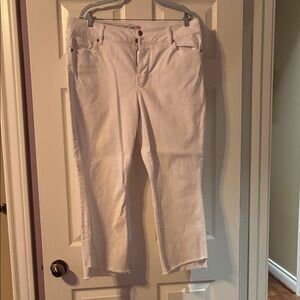 CAbi Women's Ankle Jeans in White